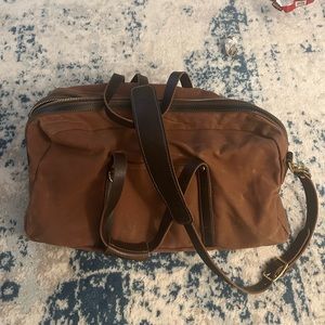 Gustin Classic Brown Duffel- Waxed Brown with Horween Leather Made in USA